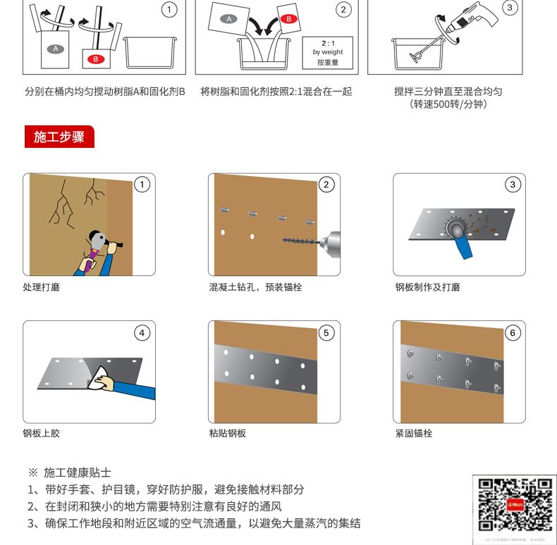 包钢四子王粘钢加固施工过程